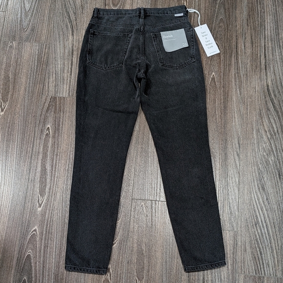 NWT Boyish The Billy High Rise Skinny Jeans Space Odyssey Black Size 26 - Picture 8 of 13